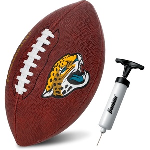 image:imageFranklin Sports NFL Football  Youth Junior Size Football for Kids  Official NFL Team Logo  Colors  Fan Shop BallJacksonville Jaguars