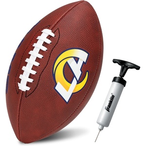 image:imageFranklin Sports NFL Football  Youth Junior Size Football for Kids  Official NFL Team Logo  Colors  Fan Shop BallLos Angeles Rams