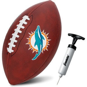 image:imageFranklin Sports NFL Football  Youth Junior Size Football for Kids  Official NFL Team Logo  Colors  Fan Shop BallMiami Dolphins
