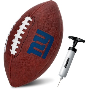 image:imageFranklin Sports NFL Football  Youth Junior Size Football for Kids  Official NFL Team Logo  Colors  Fan Shop BallNew York Giants