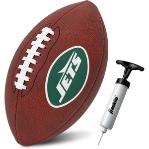 image:imageFranklin Sports NFL Football  Youth Junior Size Football for Kids  Official NFL Team Logo  Colors  Fan Shop BallNew York Jets 2