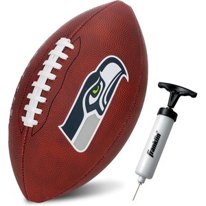 image:imageFranklin Sports NFL Football  Youth Junior Size Football for Kids  Official NFL Team Logo  Colors  Fan Shop BallSeattle Seahawks