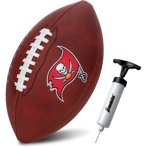 image:imageFranklin Sports NFL Football  Youth Junior Size Football for Kids  Official NFL Team Logo  Colors  Fan Shop BallTampa Bay Buccaneers