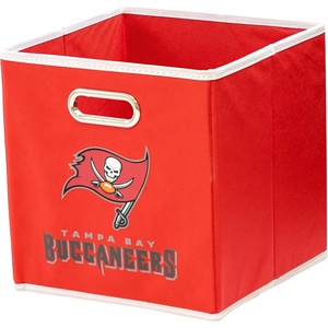 image:imageFranklin Sports NFL Storage Bins  Collapsible Cube Container  Basket  NFL Office Bedroom  Living Room  11x11Tampa Bay Buccaneers