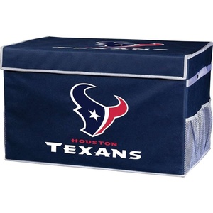 image:imageFranklin Sports NFL Storage Footlocker Bins  Large Folding Organizer Containers  NFL Team Office Bedroom  Living Room Dcor  Large  Small BinsHouston Texans