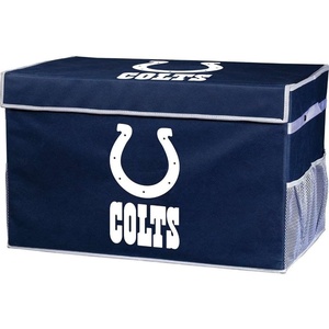 image:imageFranklin Sports NFL Storage Footlocker Bins  Large Folding Organizer Containers  NFL Team Office Bedroom  Living Room Dcor  Large  Small BinsIndianapolis Colts