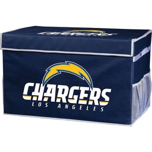 image:imageFranklin Sports NFL Storage Footlocker Bins  Large Folding Organizer Containers  NFL Team Office Bedroom  Living Room Dcor  Large  Small BinsLos Angeles Chargers
