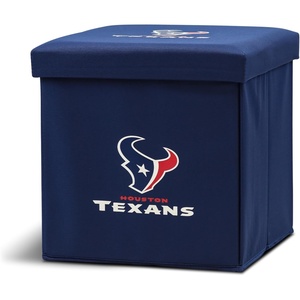 image:imageFranklin Sports NFL Storage Ottoman  Container  Folding Organizer Bins  Office Bedroom  Living Room Decor  14 x 14Houston Texans