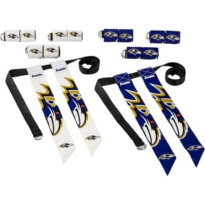 image:imageFranklin Sports NFL Team Flag Football Sets  Belts  Flags  Kids  Adults  Fits Up to 36 Waist  NFL LicensedBaltimore Ravens