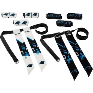 image:imageFranklin Sports NFL Team Flag Football Sets  Belts  Flags  Kids  Adults  Fits Up to 36 Waist  NFL LicensedCarolina Panthers