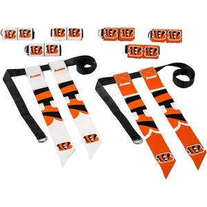 image:imageFranklin Sports NFL Team Flag Football Sets  Belts  Flags  Kids  Adults  Fits Up to 36 Waist  NFL LicensedCincinnati Bengals