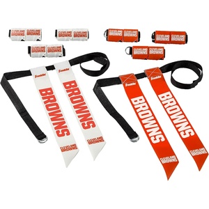 image:imageFranklin Sports NFL Team Flag Football Sets  Belts  Flags  Kids  Adults  Fits Up to 36 Waist  NFL LicensedCleveland Browns