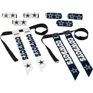 image:imageFranklin Sports NFL Team Flag Football Sets  Belts  Flags  Kids  Adults  Fits Up to 36 Waist  NFL LicensedDallas Cowboys