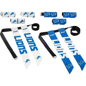 image:imageFranklin Sports NFL Team Flag Football Sets  Belts  Flags  Kids  Adults  Fits Up to 36 Waist  NFL LicensedDetroit Lions