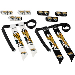 image:imageFranklin Sports NFL Team Flag Football Sets  Belts  Flags  Kids  Adults  Fits Up to 36 Waist  NFL LicensedJacksonville Jaguars