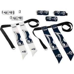 image:imageFranklin Sports NFL Team Flag Football Sets  Belts  Flags  Kids  Adults  Fits Up to 36 Waist  NFL LicensedLos Angeles Rams