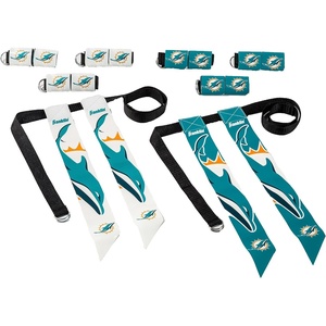 image:imageFranklin Sports NFL Team Flag Football Sets  Belts  Flags  Kids  Adults  Fits Up to 36 Waist  NFL LicensedMiami Dolphins