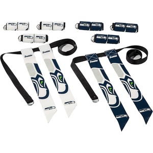 image:imageFranklin Sports NFL Team Flag Football Sets  Belts  Flags  Kids  Adults  Fits Up to 36 Waist  NFL LicensedSeattle Seahawks