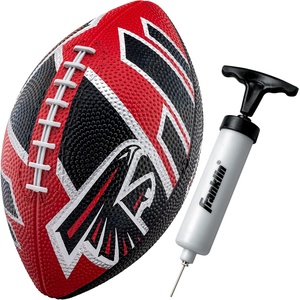 image:imageFranklin Sports NFL Team Footballs  Rubber Youth Mini Balls for All Teams  Kids 85 Football  Air Pump Sets  Official NFL LicensedAtlanta Falcons