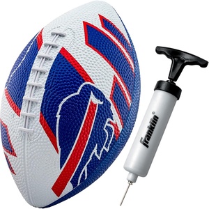 image:imageFranklin Sports NFL Team Footballs  Rubber Youth Mini Balls for All Teams  Kids 85 Football  Air Pump Sets  Official NFL LicensedBuffalo Bills