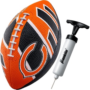 image:imageFranklin Sports NFL Team Footballs  Rubber Youth Mini Balls for All Teams  Kids 85 Football  Air Pump Sets  Official NFL LicensedChicago Bears