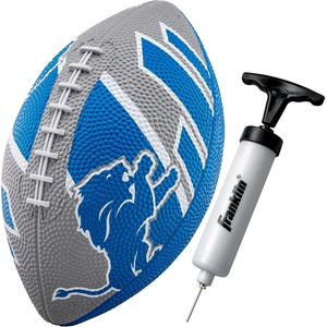 image:imageFranklin Sports NFL Team Footballs  Rubber Youth Mini Balls for All Teams  Kids 85 Football  Air Pump Sets  Official NFL LicensedDetroit Lions