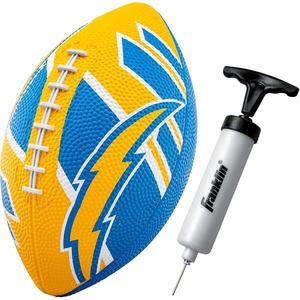 image:imageFranklin Sports NFL Team Footballs  Rubber Youth Mini Balls for All Teams  Kids 85 Football  Air Pump Sets  Official NFL LicensedLos Angeles Chargers