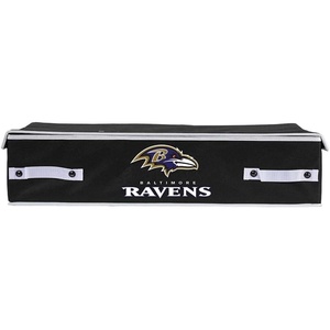 image:imageFranklin Sports NFL Under Bed Storage Bins  Folding Organizer Containers  NFL Team Office Bedroom  Living Room DcorBaltimore Ravens