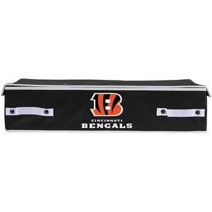 image:imageFranklin Sports NFL Under Bed Storage Bins  Folding Organizer Containers  NFL Team Office Bedroom  Living Room DcorCincinnati Bengals