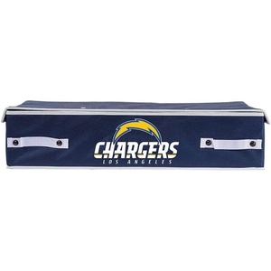 image:imageFranklin Sports NFL Under Bed Storage Bins  Folding Organizer Containers  NFL Team Office Bedroom  Living Room DcorLos Angeles Chargers