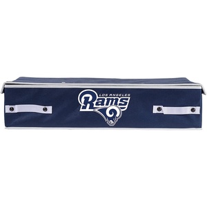 image:imageFranklin Sports NFL Under Bed Storage Bins  Folding Organizer Containers  NFL Team Office Bedroom  Living Room DcorLos Angeles Rams