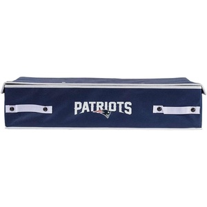 image:imageFranklin Sports NFL Under Bed Storage Bins  Folding Organizer Containers  NFL Team Office Bedroom  Living Room DcorNew England Patriots