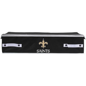 image:imageFranklin Sports NFL Under Bed Storage Bins  Folding Organizer Containers  NFL Team Office Bedroom  Living Room DcorNew Orleans Saints
