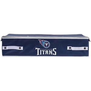 image:imageFranklin Sports NFL Under Bed Storage Bins  Folding Organizer Containers  NFL Team Office Bedroom  Living Room DcorTennessee Titans