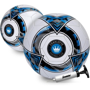 image:imageFranklin Sports Official MLS Team Soccer Balls  Official Size 5 Soccer Balls  Regulation Size  Weight Soccer Ball for Kids  Adults  Boys  Girls Soccer Ball  Air Pump IncludedCharlotte FC
