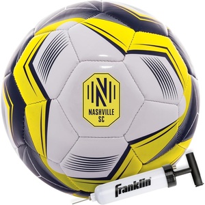 image:imageFranklin Sports Official MLS Team Soccer Balls  Official Size 5 Soccer Balls  Regulation Size  Weight Soccer Ball for Kids  Adults  Boys  Girls Soccer Ball  Air Pump IncludedNashville FC 2