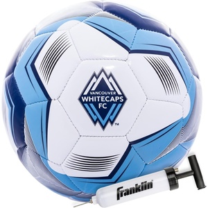 image:imageFranklin Sports Official MLS Team Soccer Balls  Official Size 5 Soccer Balls  Regulation Size  Weight Soccer Ball for Kids  Adults  Boys  Girls Soccer Ball  Air Pump IncludedVancouver White Caps 2