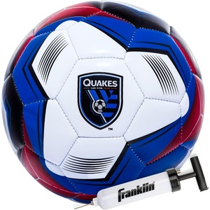 image:imageFranklin Sports Official MLS Team Soccer Balls  Official Size 5 Soccer Balls  Regulation Size  Weight Soccer Ball for Kids  Adults  Boys  Girls Soccer Ball  Air Pump IncludedSan Jose Earthquakes 2
