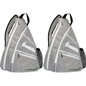image:imageFranklin Sports Pickleball Bags  Pickleball Sling Bag Backpack for Gear  Equipment  Bag for Men Women  Holds Paddles Balls  Accessories  Gray