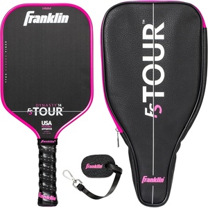 image:imageFranklin Sports Pro Pickleball Paddle Set  FS Tour Series Carbon Fiber Paddle Cover  Eraser  14mm  16mmPink