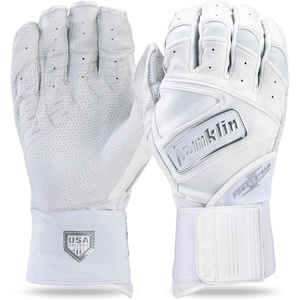 image:imageFranklin Sports USA Softball Batting Gloves  Infinite Powerstrap Womens Fastpitch  Softball Batting Gloves  Durable Full Wrap Cage Practice Gloves  Reinforced WristWhiteChrome