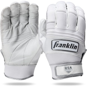 image:imageFranklin Sports USA Softball Womens Batting Gloves Fastpitch  Slowpitch Girls Gloves  Adult  Youth PairsAll Weather  White