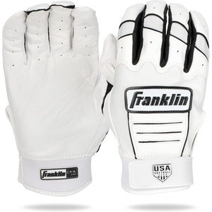 image:imageFranklin Sports USA Softball Womens Batting Gloves Fastpitch  Slowpitch Girls Gloves  Adult  Youth PairsWhiteBlack