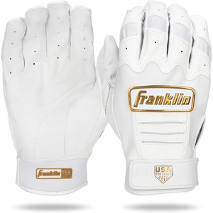 image:imageFranklin Sports USA Softball Womens Batting Gloves Fastpitch  Slowpitch Girls Gloves  Adult  Youth PairsWhiteGold