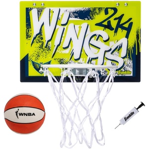 image:imageFranklin Sports WNBA Team Over The Door Basketball Hoops  Kids Indoor Mini Basketball Hoop  Ball Set  WNBA Fan Mini HoopsDallas Wings