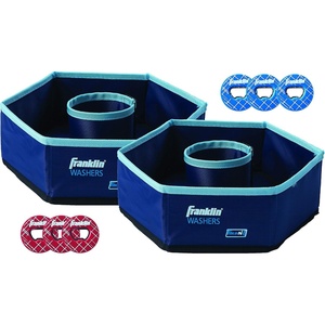 image:imageFranklin Sports Washer Set  2 12 x 12 Folding Targets  Portable Fun  Perfect for Beach Tailgating Parties  Replacement Bottle Cap WashersBottle Cap Washers