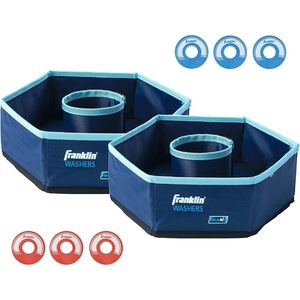 image:imageFranklin Sports Washer Set  2 12 x 12 Folding Targets  Portable Fun  Perfect for Beach Tailgating Parties  Replacement Bottle Cap WashersOriginal Washers