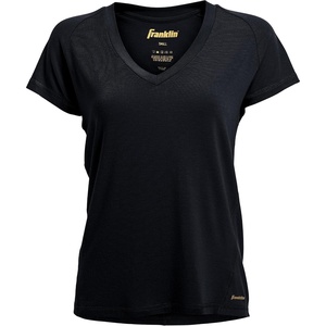 image:imageFranklin Sports Womens Womens Black Cross Back VNeck TShirt  Relaxed FitBlack