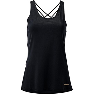 image:imageFranklin Sports Womens Womens Lattice Back Tank Top  Relaxed FitBlack