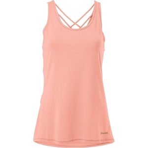 image:imageFranklin Sports Womens Womens Rose Gold Lattice Back Tank Top  Relaxed FitRose Gold